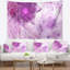 Tapisserie polyèdre en mauve de ciel abstrait-28494814