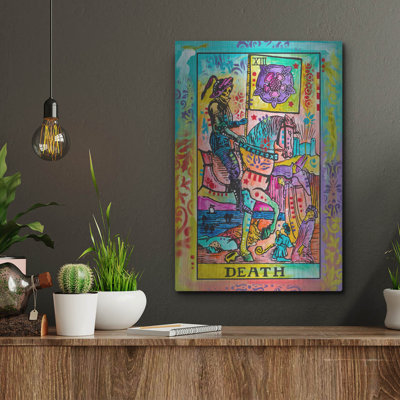 Bungalow Rose «Tarot - Mort» par Dean Russo, art mural en métal