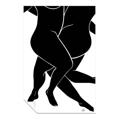 Lovers Illustration - No Frame Print