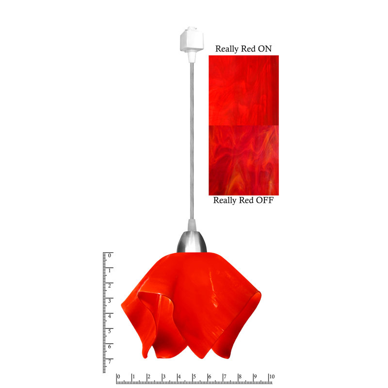 Sapin 1 - Light Unique/Statement Pendant, Small, Fiery Red