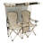Double Folding Camping Chair With Canopy For 2 Adults Outdoor Loveseat Chair With Cooler Bag Cup Holders Carry Bag-122057326