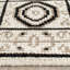 Tapis ivoire / gris en laine / coton noué à la main Chrystal-33000828