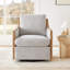 Fauteuil demi-tonneau pivotant surdimensionné Grayton-104838898
