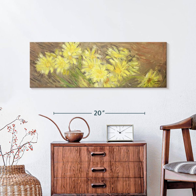 Dais jaune, H 10 po x l 30 po