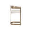 Tabouret de comptoir Beaumont - laiton antique - orge clair Rhea