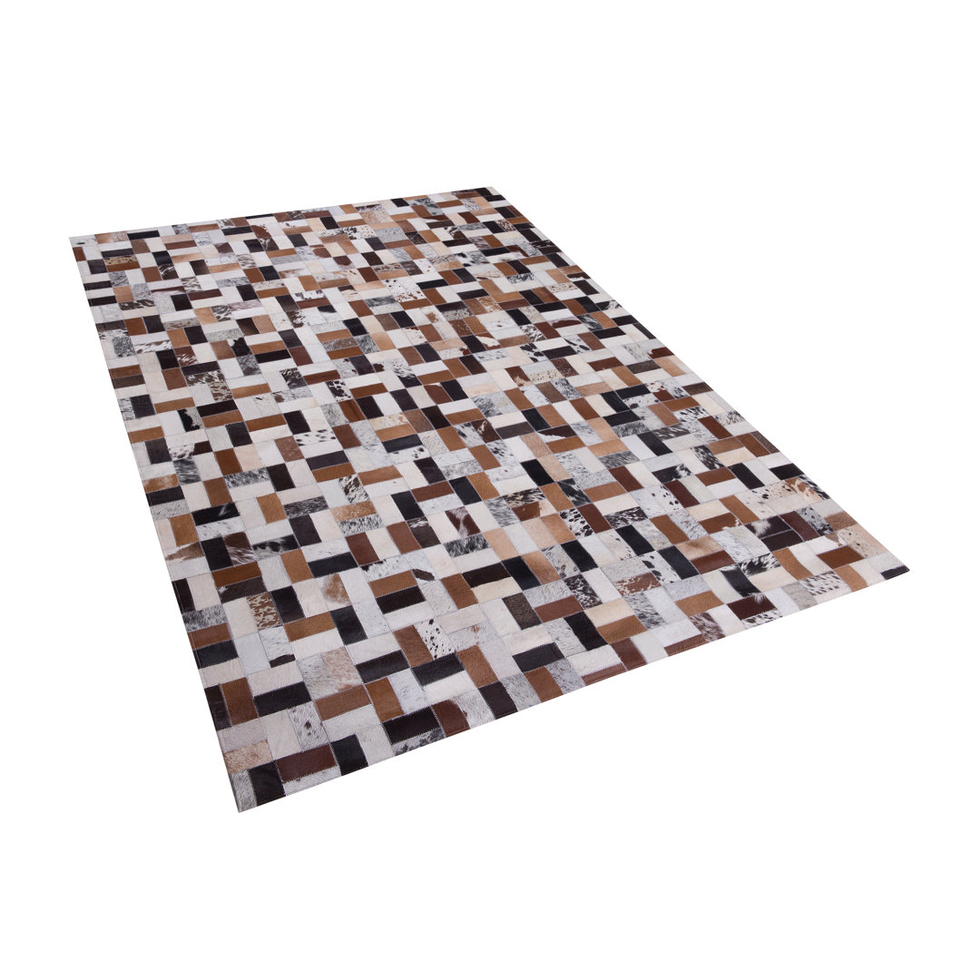 Agassiz Cowhide Beige/White/Black Rug