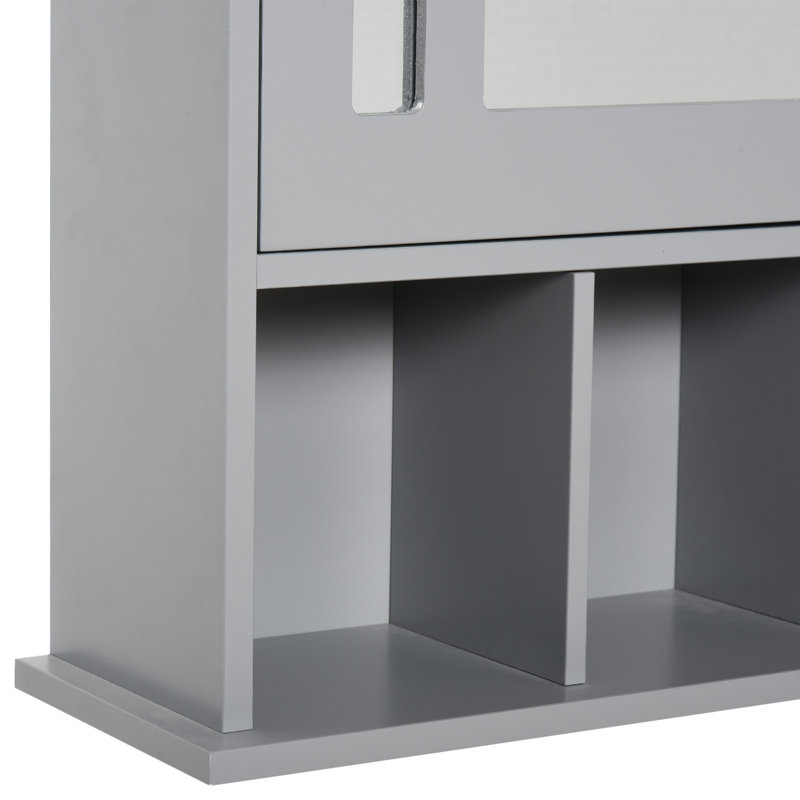 Raf 19'' W 23.5'' H Surface Framed Medicine Cabinet Mirror 3 Fixed