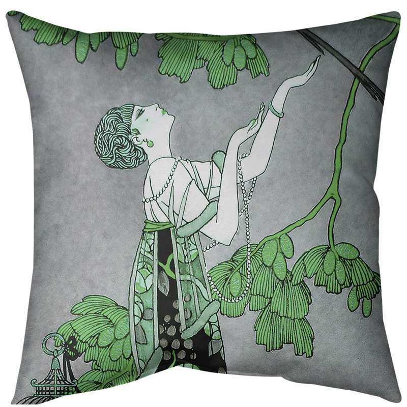 Insert de coussin en femme, Duvet synthétique, Vert / Gris, 18 po x 18 po