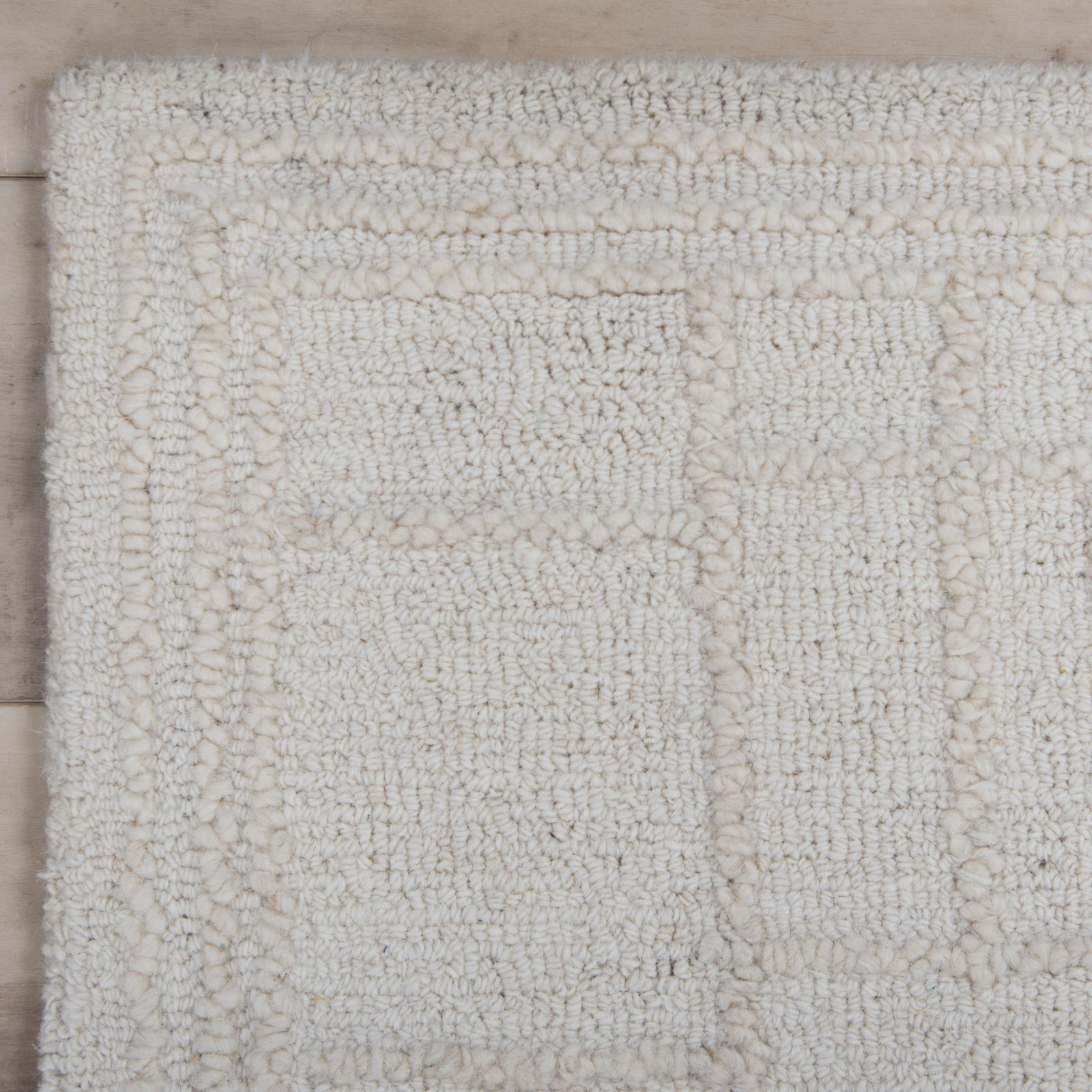 Jekiah Hand-Tufted Geometric Wool Rug, Rectangle 7'9" x 9'9"