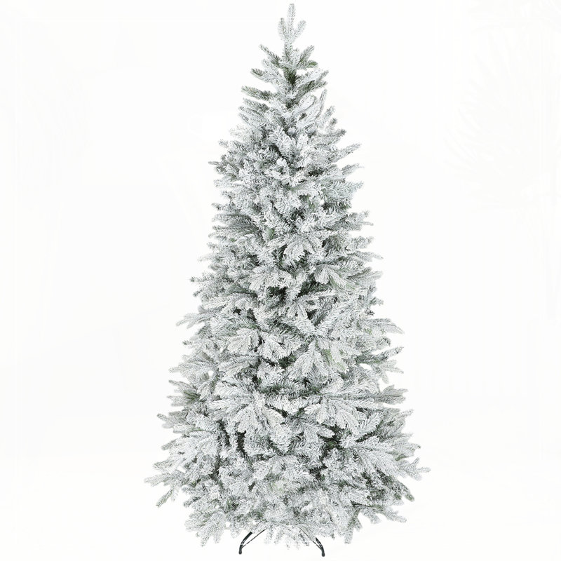 Arbre de Noël artificiel givré 7,5 pi