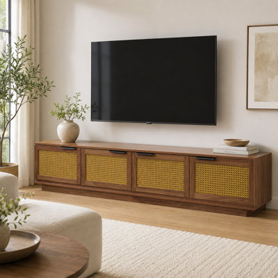 Meuble télé 79 po pour téléviseur de 85 po ou moins avec rangement