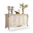 White Solid Wood Sintered Stone tabletop Sideboard