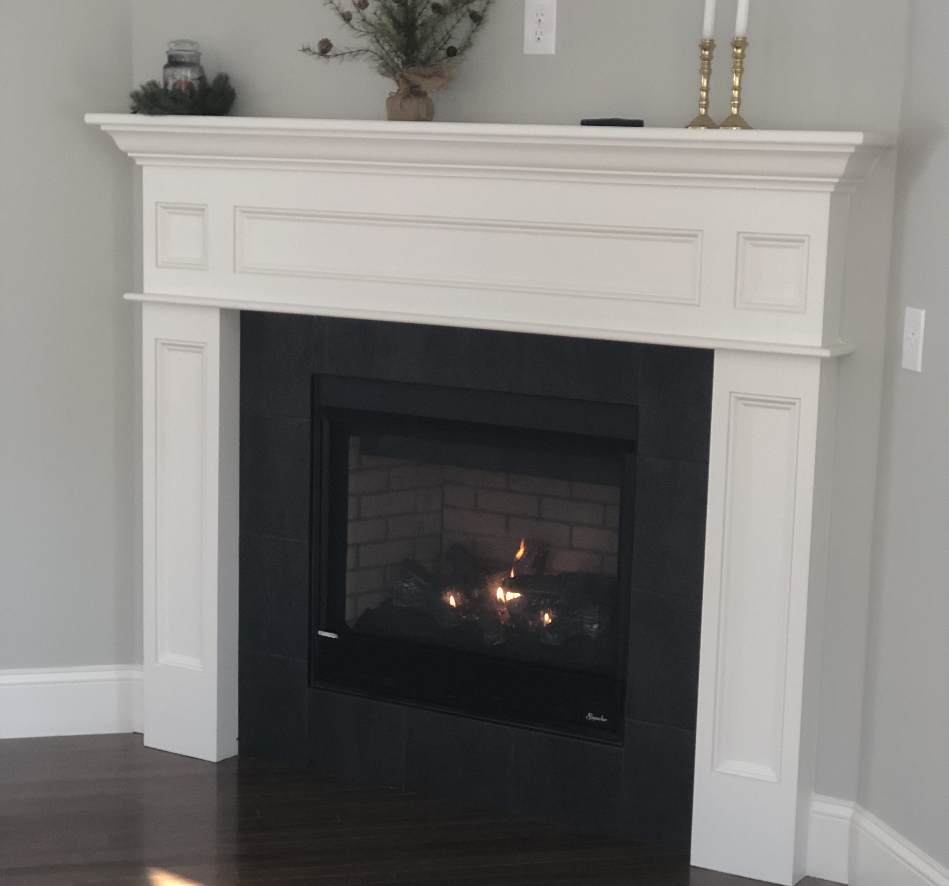 Crafted Cabintery Solid Poplar Wood Fireplace Surround | Wayfair