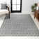 Kateshia Moroccan HYPE Boho Vintage Diamond Gray/Ivory Rug