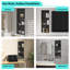 Niche de douche à 3 niveaux en acier inoxydable à 12 niveaux x 12 po x H 36 po, verticale ou horizontale 
Installation pour salle de bain, noir mat-122442858
