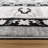 Mickle Ziyah Transitional Industrial Gray Ivory Cream High Low Easy Care Indoor Area Rug-112005140
