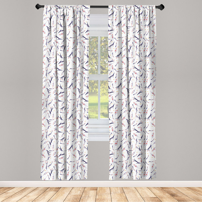 Semi Sheer Curtain Pair, 28"W x 84"L