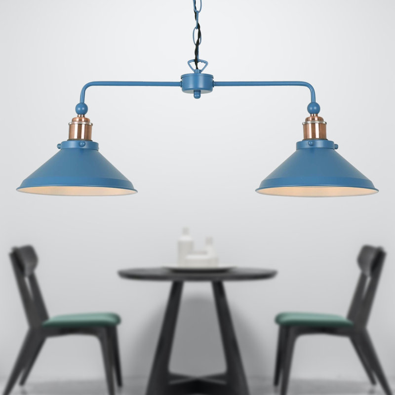 Angelique 2 - Light Kitchen Island Pendant, Mirage Blue
