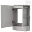 Grey 18.6" Bathroom Vanity With Board And Ceramic Sink, Shelf Cabinet Customizable-2062844382