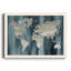 Carte du monde marine - reproduction de cadre photo sur toile-981209805-981209810