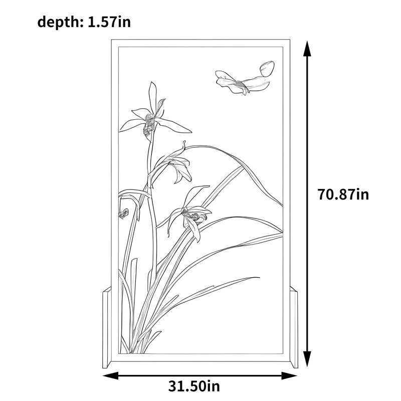 Guilford, 70.87" H x 31.5" W x 1.57" D