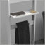 Portant à vêtements Accent, support à vêtements avec organisateur de rangement