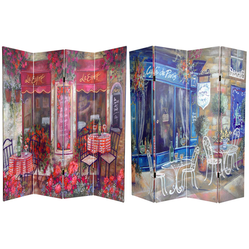 Cloison réversible en toile Parisian Cafe