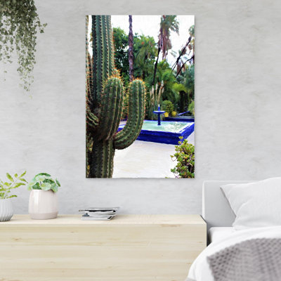 Green Cactus Plant On Black Pot 2 - 1 Piece Rectangle Graphic Art Print On Wrapped Canvas -  Foundry Select, F3234B5069EB48A6AF90B83E394828B4