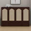 Lit escamotable, lit armoire en bois avec centrale électrique et panneau de décoration en rotin-856559831