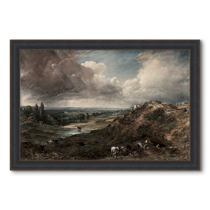 Étang de Branch Hill, Hampstead Heath, v. 1828 - John Constable - Toile encadrée sur mesure, 28x40 INNER SIZE, Framed Canvas