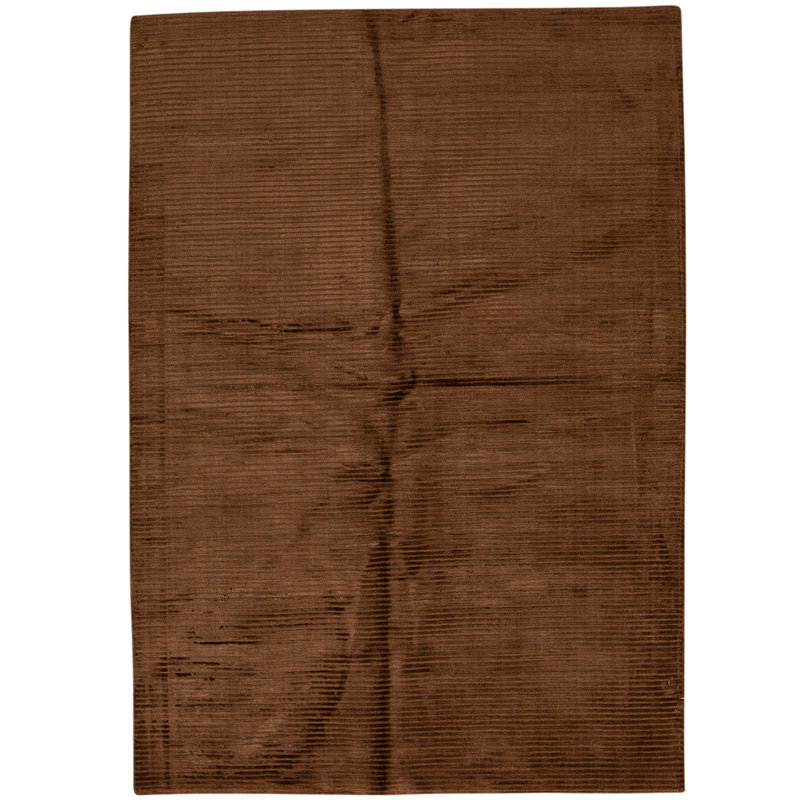 Tapis brun noué à la main de haute qualité