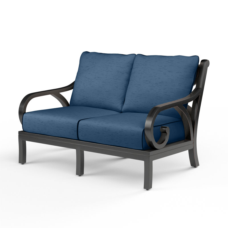 Monterey Outdoor 2 - Seat Loveseat, Spectrum Indigo Sunbrella®