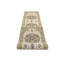 Tapis de couloir oriental crème en laine noué à la main 2 pi 6 po x 12 pi 3 po