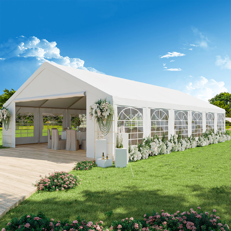 Party Tent Pergola With Canopy, 609.6cm W x 1219.2cm D