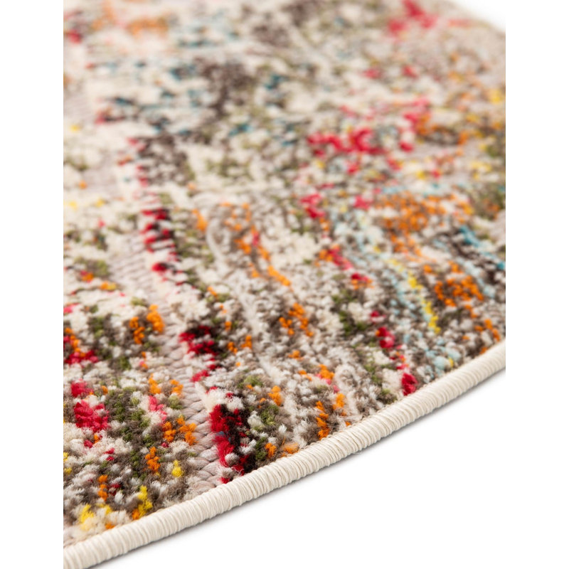 Wrought Studio Sebaa Marelda Indoor/Outdoor Area Rug, Round 7'10"