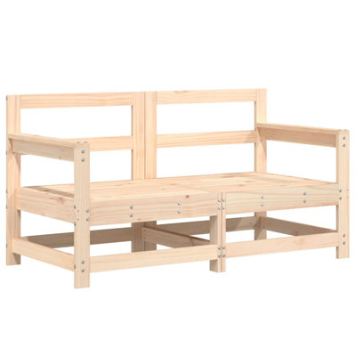Ophelia & Co. Patio Corner Sofas 2 Pcs Solid Wood Pine by Ophelia & Co.