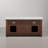 Keighley 72" Carrara White Marble Countertop Bath Vanity in Rustic Sienna with Mirror