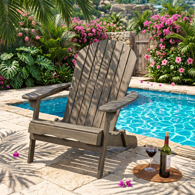 Chaise Adirondack d'extérieur Malibu l 30 po x P 37 po x H 34 po