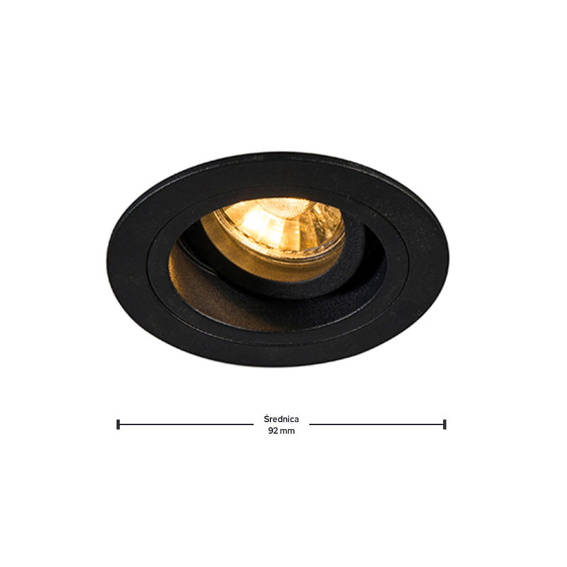 Daviyah Recessed Lighting Kit, Black