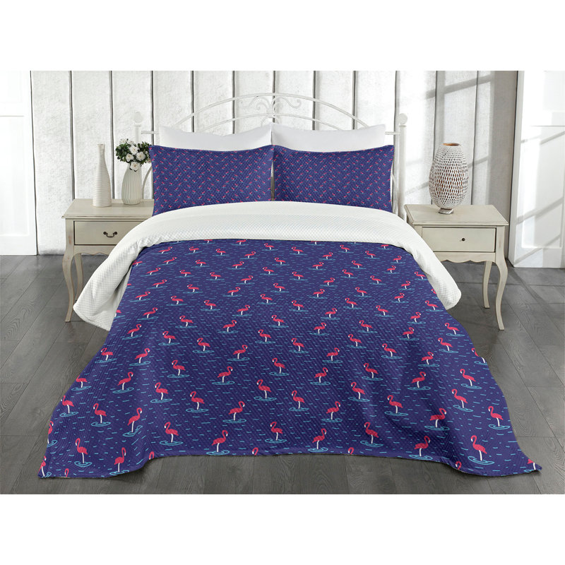 White Quilted Kids Unisex Queen Bedspread Set