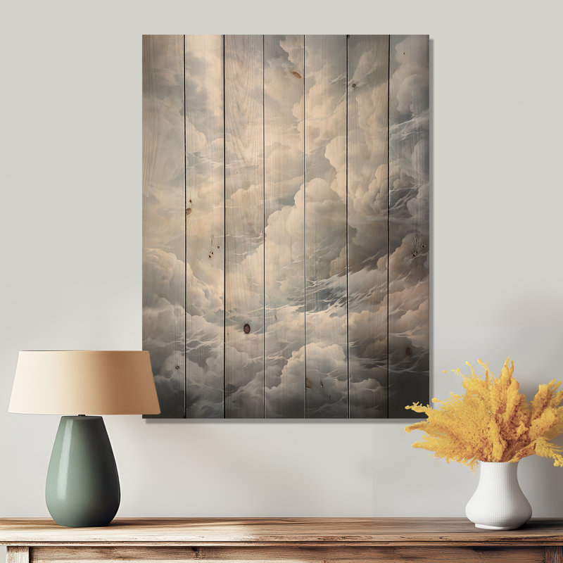 " Clouds Whispering Clouds II ", 20" H x 10" W x 0.78" D
