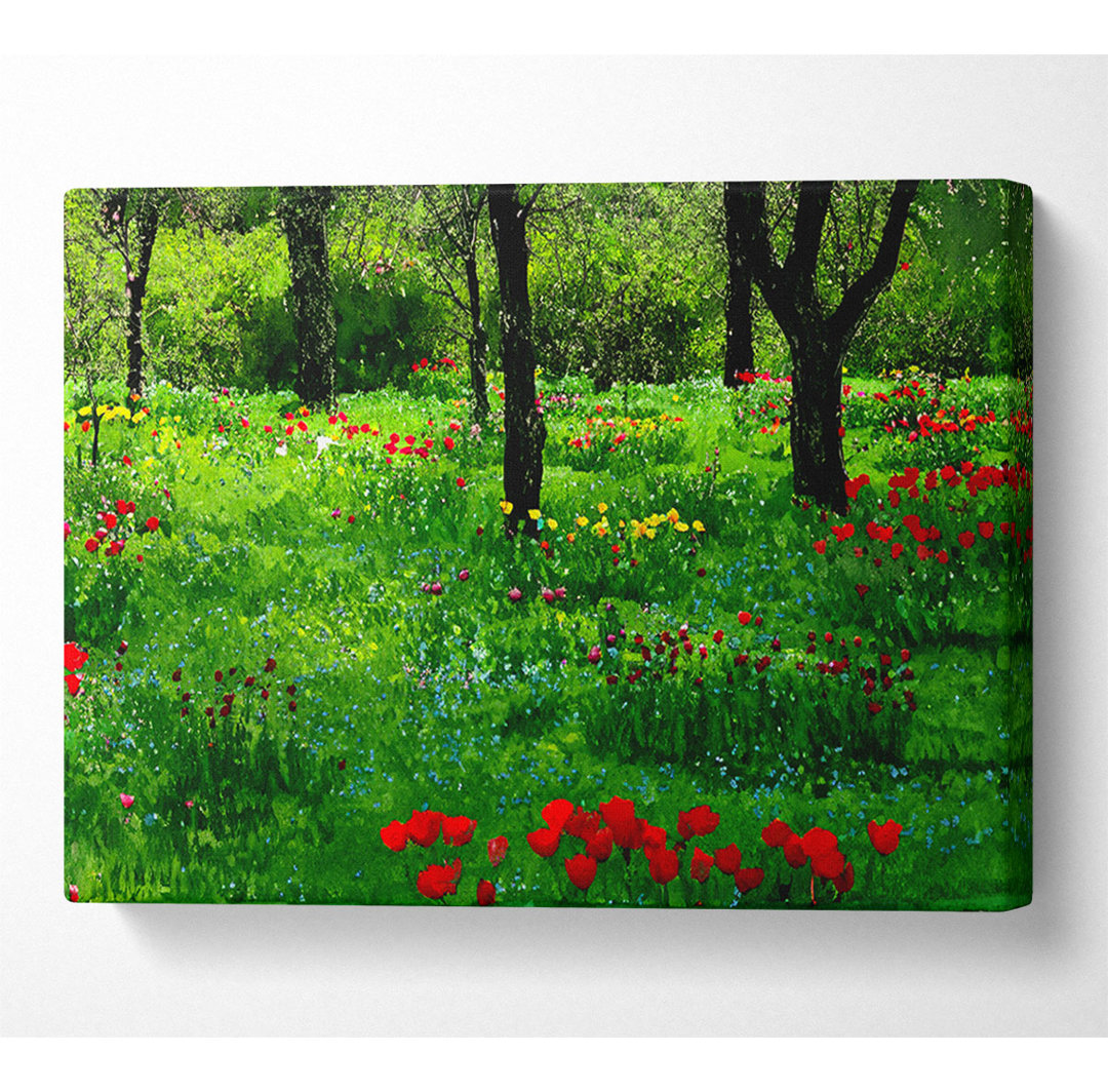 Tulip Woodland - Kunstdrucke auf Segeltuch