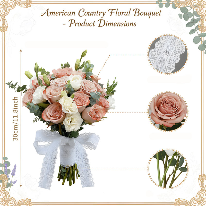 Bouquets de mariée et demoiselle d'honneur