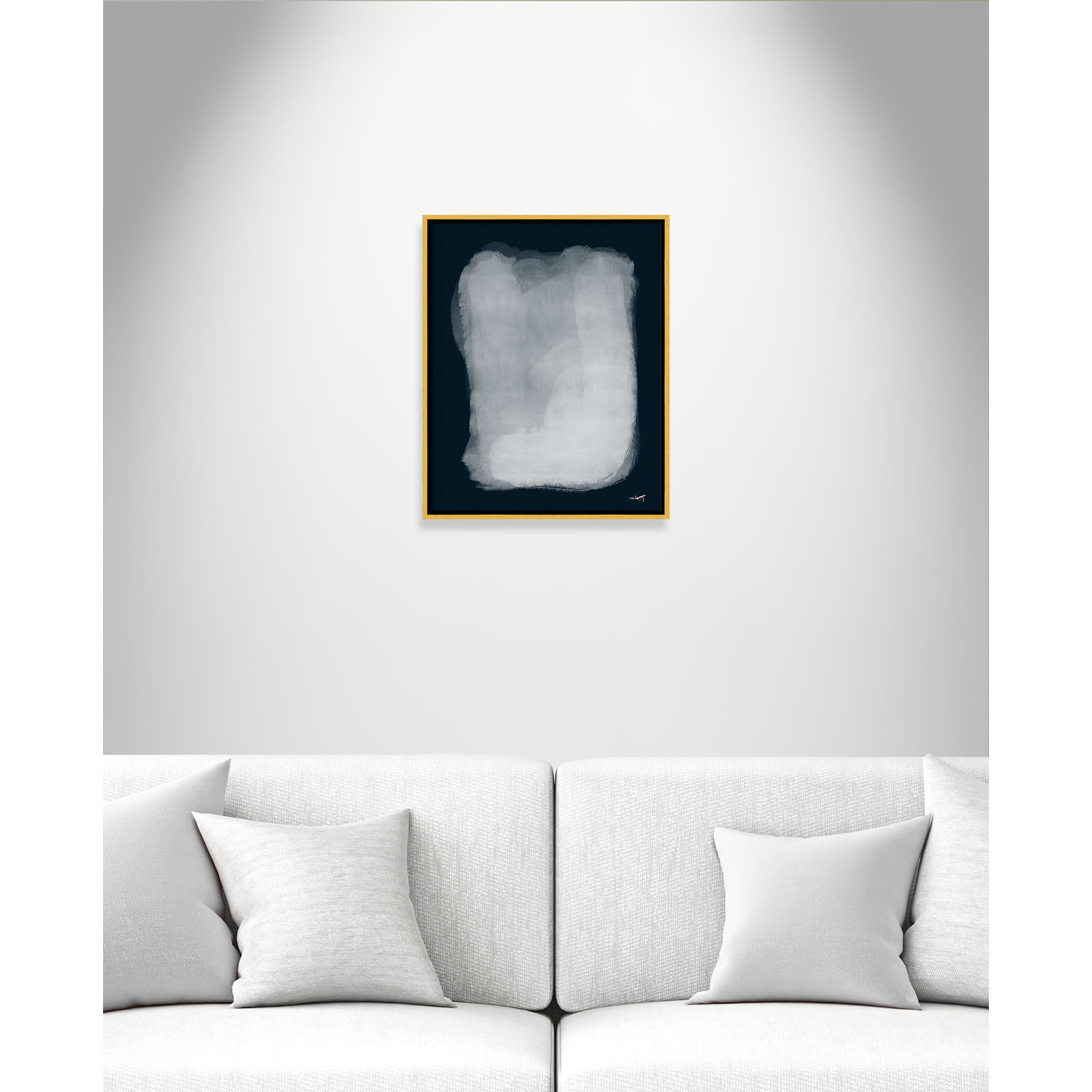 Gelder "Calme 001" Print by N.Atelier, 21.5" H x 17.5" W, Gold