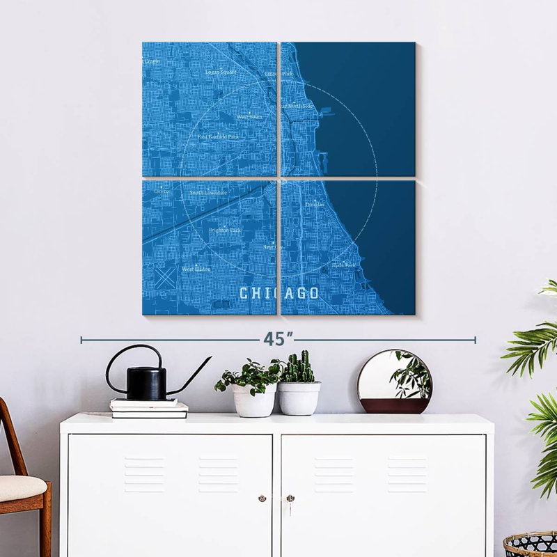 Aliaz Blue Chicago Map