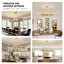 Lustre moderne 20 lumières à intensité variable avec détails en cristal Kacy-1074812953-1127449443
