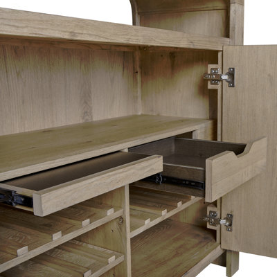 English Knotty Oak 72" Bowtie Console