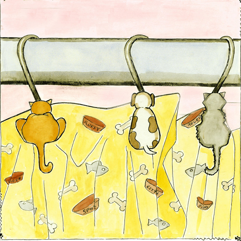 Tale Of Two Kitties - Art Prints on Canvas, 76cm H x 76cm W x 3.8cm D