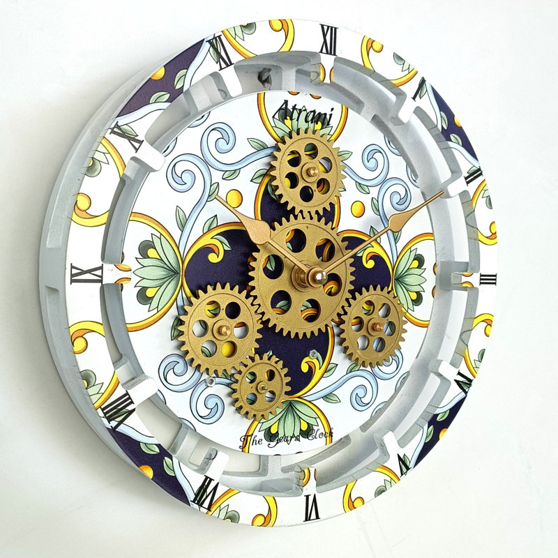 Solid + Manufactured Wood Wall Clock, Atrani