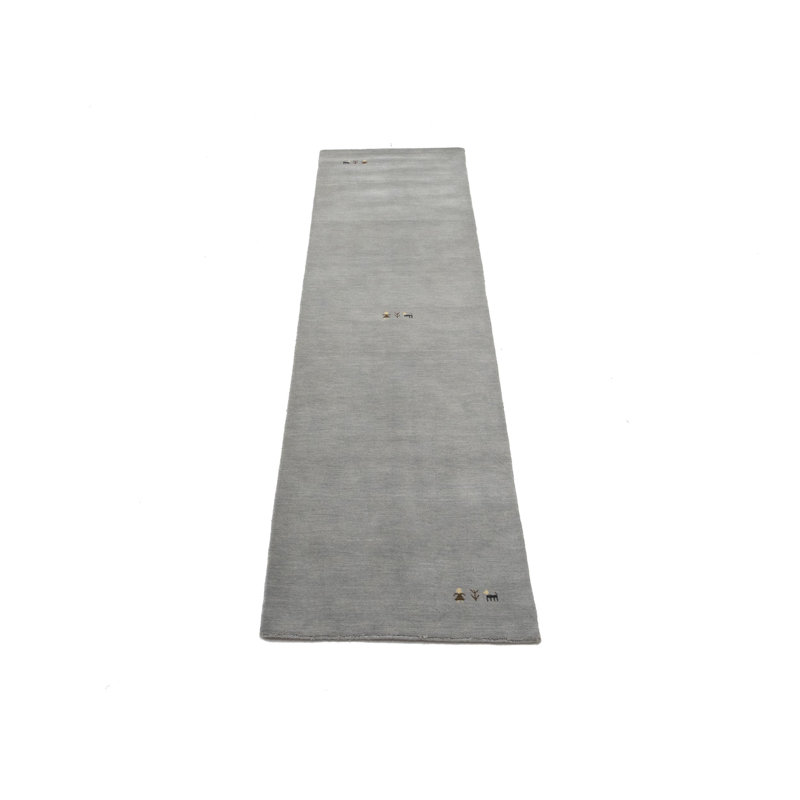 Tapis Gabbeh tissé à la main sans perte, 100% laine, de couleur unie, résistant à la décoloration et aux taches, durable